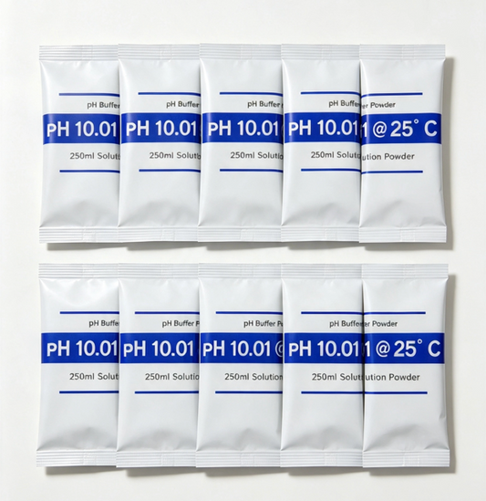 10 x pH 10.00 @ 25'C Buffer Powders Satchels to make 250ml solutions