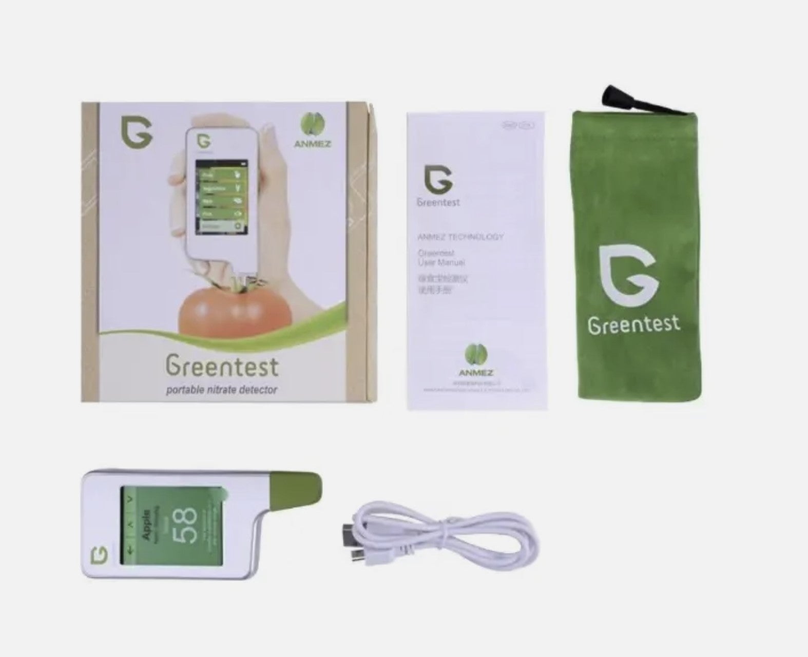 Greentest 1 Nitrate Tester Meter - Accurate Nitrate Analyzer for Fruits & Vegetables
