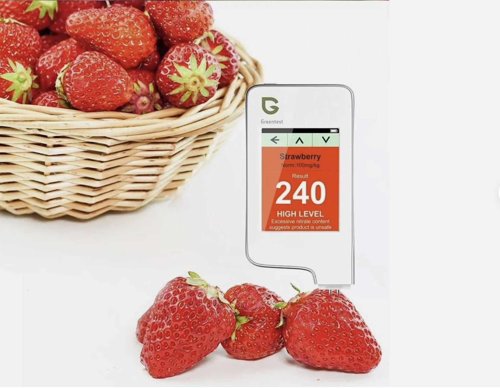 Greentest 1 Nitrate Tester Meter - Accurate Nitrate Analyzer for Fruits & Vegetables