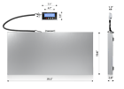 Scale Digital Pet Electronic Weigh 500KG x 0.1kg AC Weighing Back-lit Blue LCD 100X50CM