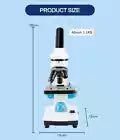 Microscope 2000X Student Biological Top & Bottom LED Illuminated