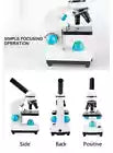 Microscope 2000X Student Biological Top & Bottom LED Illuminated