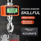 Scale Hanging LCD Digital 2000KG x 500g High Precision Portable Crane scale