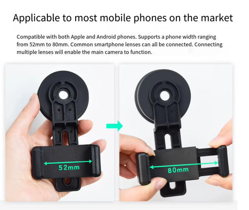 Microscope Telescope Binoculars Phone Adapter Smartphone Scope Mount Holder MCH-02