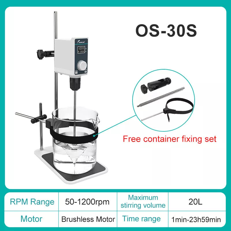 Overhead Stirrer Electric 20L Lab Stirrer Digital Overhead Stirrer OS-30S