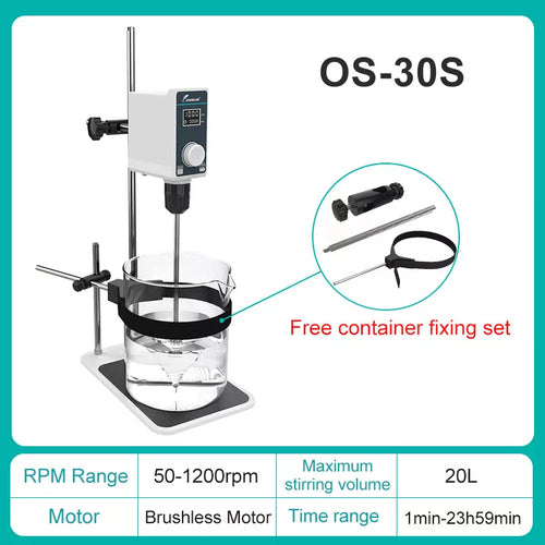 Overhead Stirrer Electric 20L Lab Stirrer Digital Overhead Stirrer OS-30S