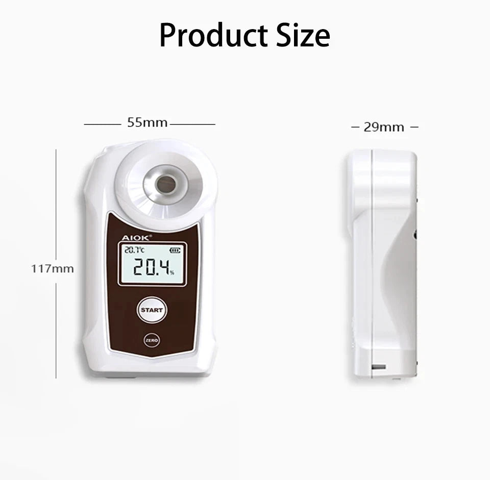 Refractometer Coffee Liquid Concentration 0‑22% Digital High Accuracy Tester Meter AK002K