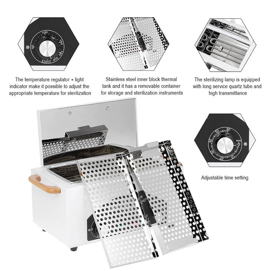 Autoclave 2L Medical Dry Heat Sterilizer Disinfection Machine 220V