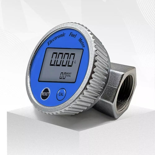 Flow Meter Diesel Pump Fuel Kerosene Liquid Gauge Water Sensor 3/4