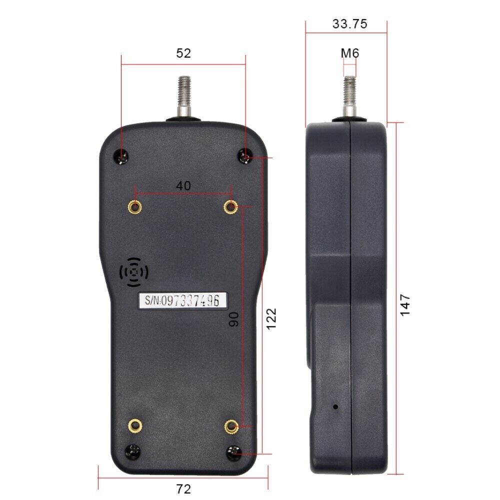 Digital Force Gauge Dynamometer Push Pull Force Tester Meter 50N