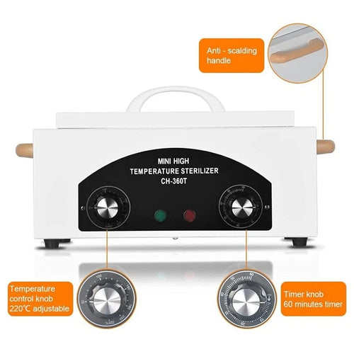 Autoclave 2L Medical Dry Heat Sterilizer Disinfection Machine 220V