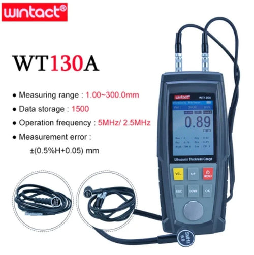Ultrasonic Thickness Gauge Tester Coat Meter Width Car Paint WT130A