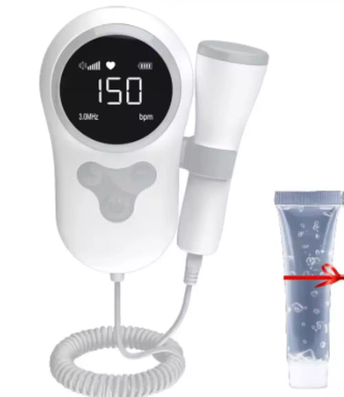 Fetal Doppler Baby Monitor Doppler for Pregnant Women 3MHZ No Radiation Grey