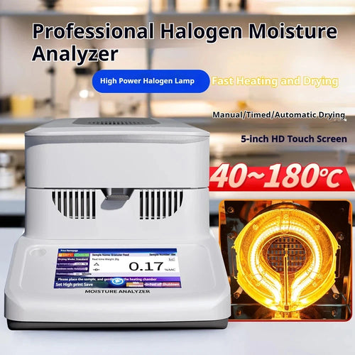 Halogen Moisture Meter Analyzer Measuring Instrument 120g x 0.002g
