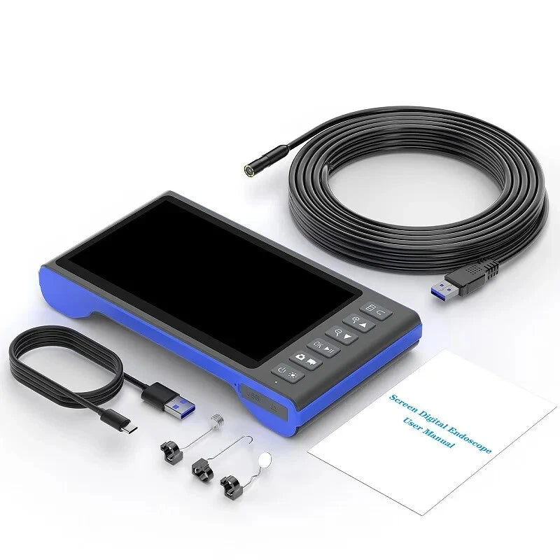 Endoscope Borescope 8mm Camera 7" inch Screen 5m Cable Waterproof HD 1080P (Copy)