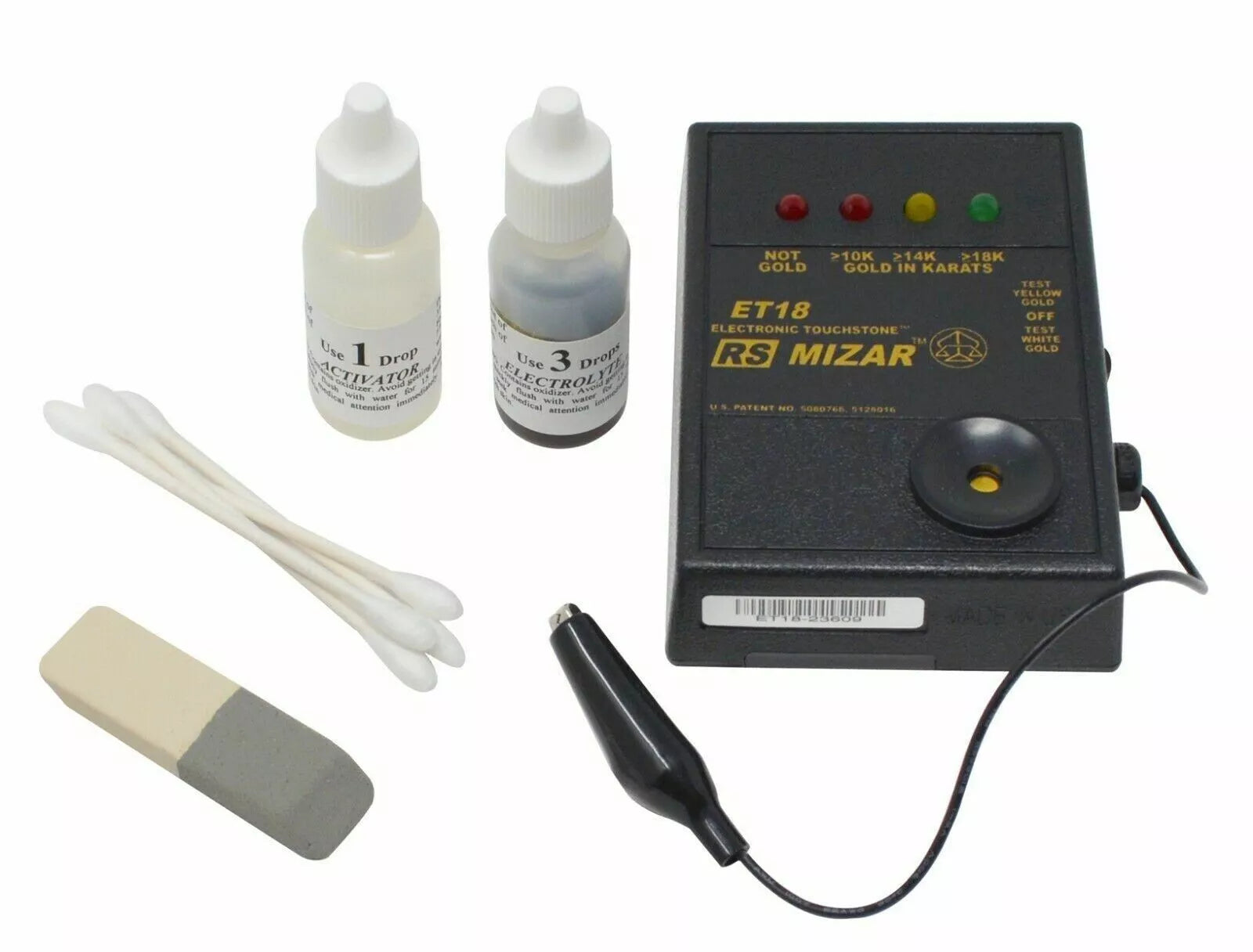 Electronic Gold and Platinum Tester 10k-14k-18K For Fake Gold Testing RS Mizar ET-18