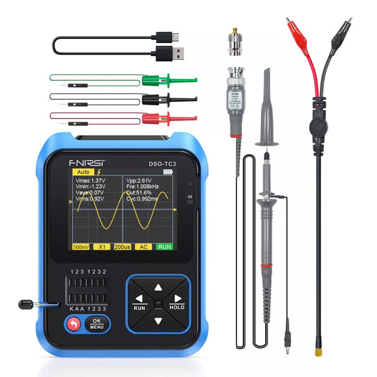 Digital Oscilloscope Transistor Tester 3 in 1 Multi-function Multimeter Diode Voltage LCR Detector