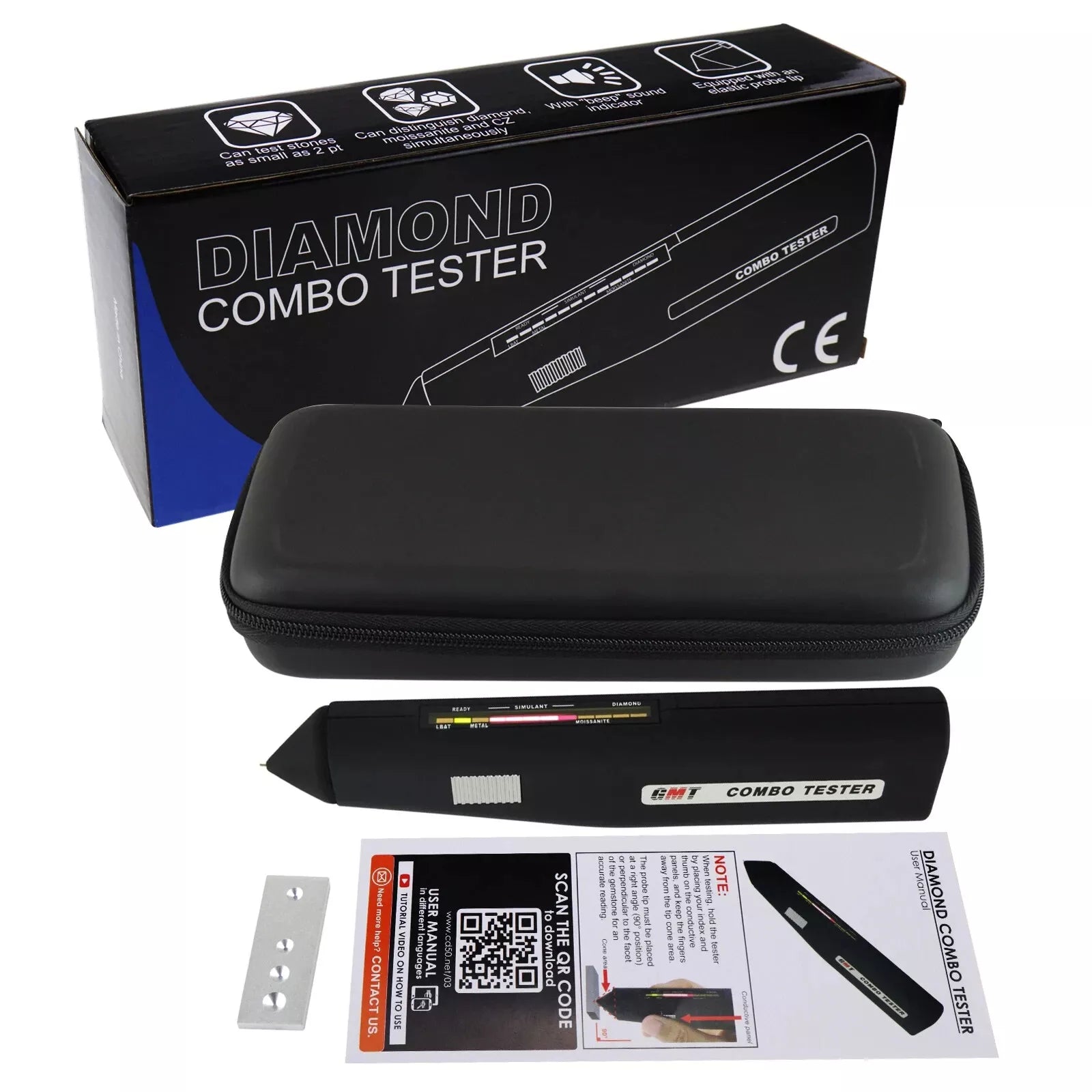 Diamond & Moissanite Diamond Tester Jeweler Tool Tests Via Ultraviolet UV Light For Fakes