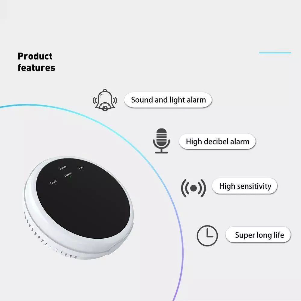 Gas Leak Detector for Home Kitchen with Smart House Alarm Sensor