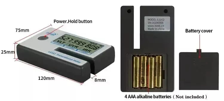 Window Film Tint Meter Glass IR UV VL Infrared Visible Light Tester LS162