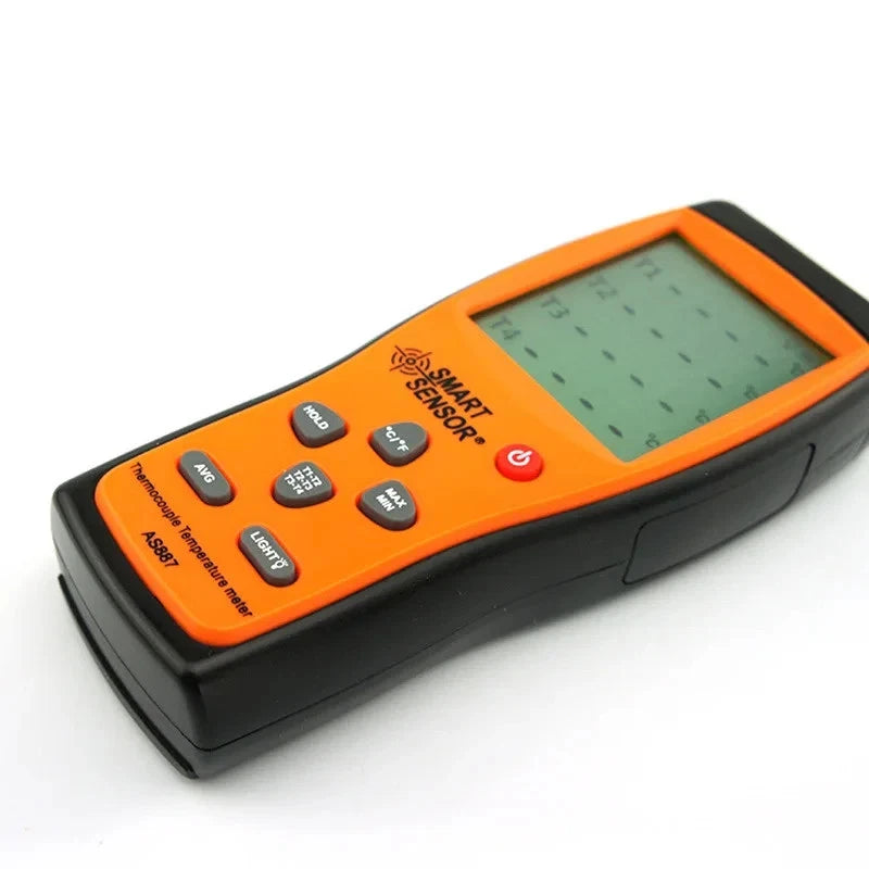 Thermometer Temperature Temp Meter K Type 4 Channel 1372°C SMART SENSOR AS887