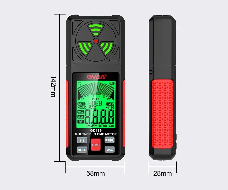 EMF Meter Electromagnetic Field RF Radiation Detector Meter Tester GD189