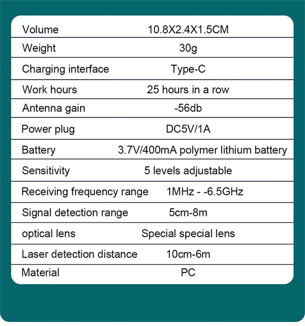 RF Detector GSM GPS Camera Eavesdropping Detecting Tracking Device  X13