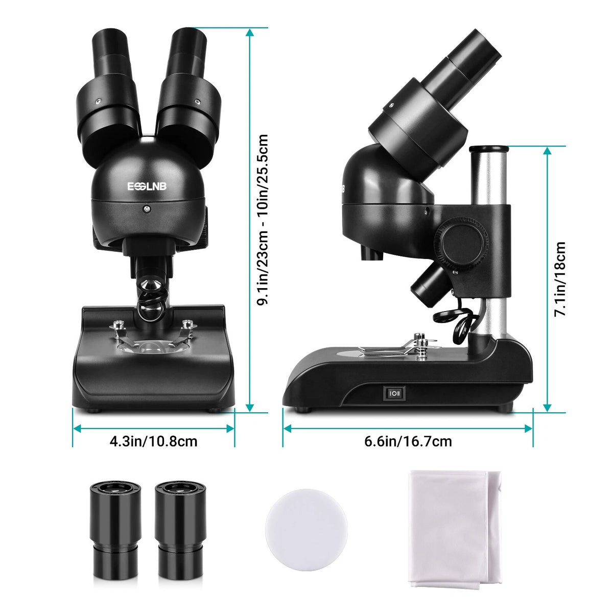 Spring 30x Microscope Microscope Stereo 30x with Top & Bottom Illumination For Factories Lab