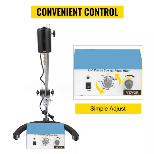 Electric Overhead Stirrer Mixer Variable Speed 100w
