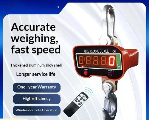 Scale Hanging LCD Digital 5000KG 5T High Precision Portable Crane scale