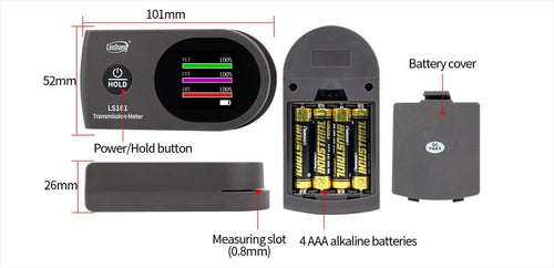 Window Film Tint Meter IR UV VL Infrared Visible Light Tester LS161