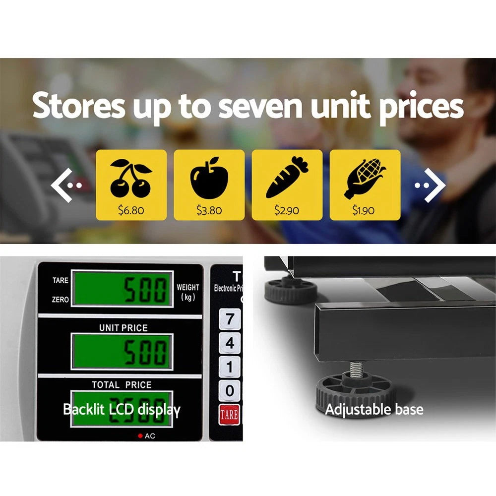 Scale Electronic Computing Digital Platform Floor Weighing 150kg x 50g