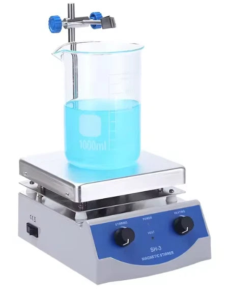 Magnetic Stirrer Hot Plate Stirring 3000ml 0 to 350℃ Dual Control Stir Bar SH-3