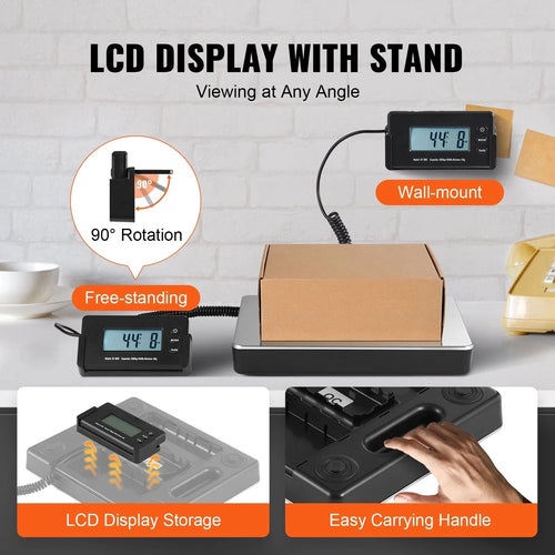 Scale Digital Floor Postal Electronic  Weigh 150KG x 50g AC Power Adaptor SF-808
