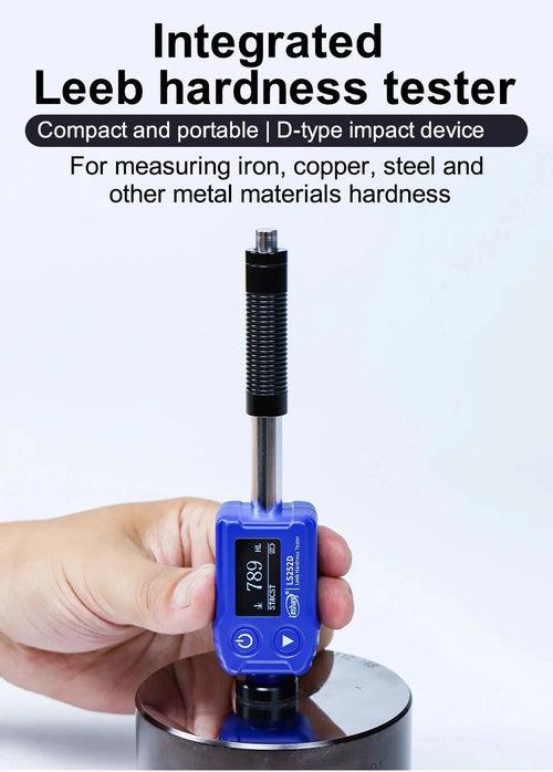 Leeb Hardness Tester Professional Durometer Impact Device Convert HRA/HRB/HRC