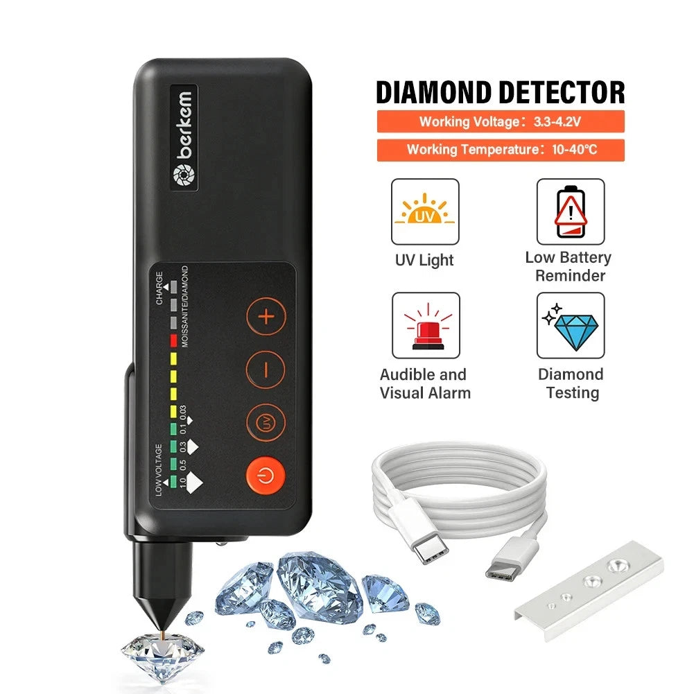 Diamond Tester Jeweler Tool Portable Gemstone Testing Device KD-MD1