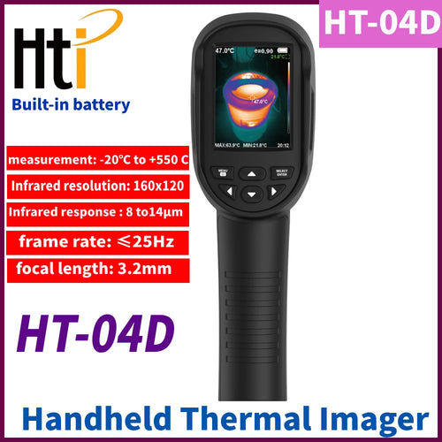 IR Infrared Thermal Imager 2.8 inch display Handheld Digital 32x24 Thermography Camera HT-04D