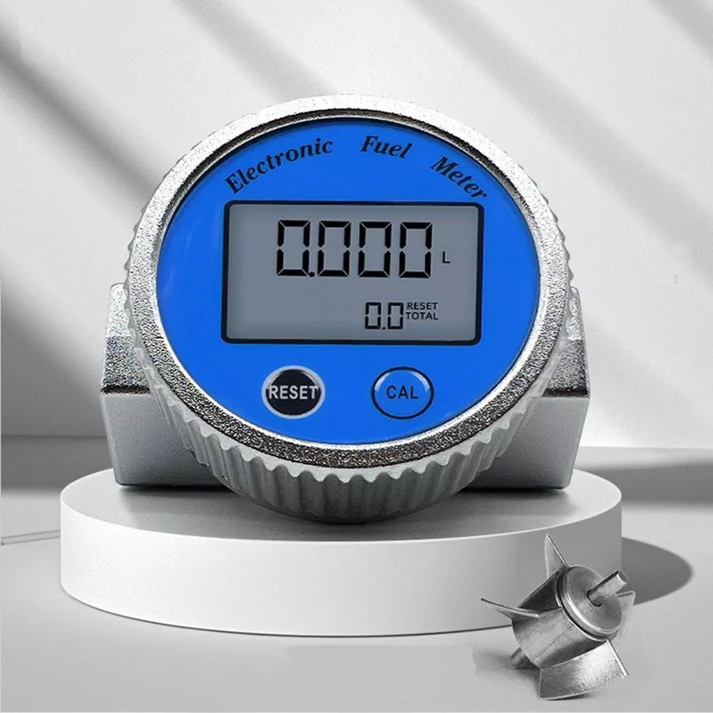 Flow Meter Diesel Pump Fuel Kerosene Liquid Gauge Water Sensor 3/4" High Accuracy