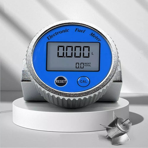 Flow Meter Diesel Pump Fuel Kerosene Liquid Gauge Water Sensor 3/4