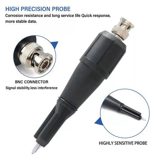 pH Meter Measures 0-14 Spear Tip Tests Tester Aquariums Hydroponics Pools Aquaponics Urine