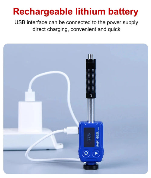 Leeb Hardness Tester Professional Durometer Impact Device Convert HRA/HRB/HRC