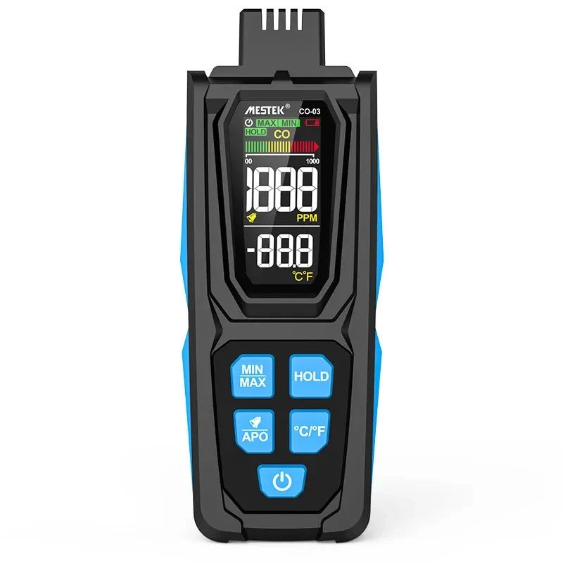 Carbon Monoxide CO Gas Meter Tester Monitor Detector Gauge 0-1000ppm Mestek CO-03