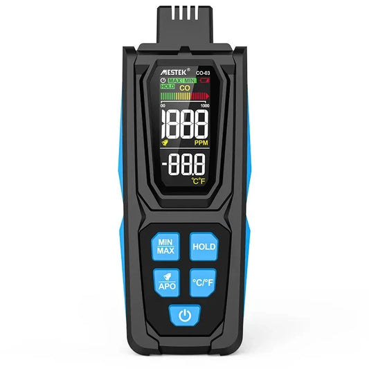 Carbon Monoxide CO Gas Meter Tester Monitor Detector Gauge 0-1000ppm Mestek CO-03