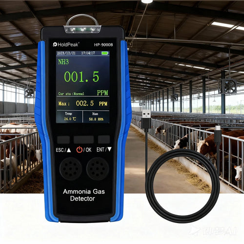 Ammonia Gas Detector NH3 0-100PPM Tester Monitor Professional Meter With Data Logging