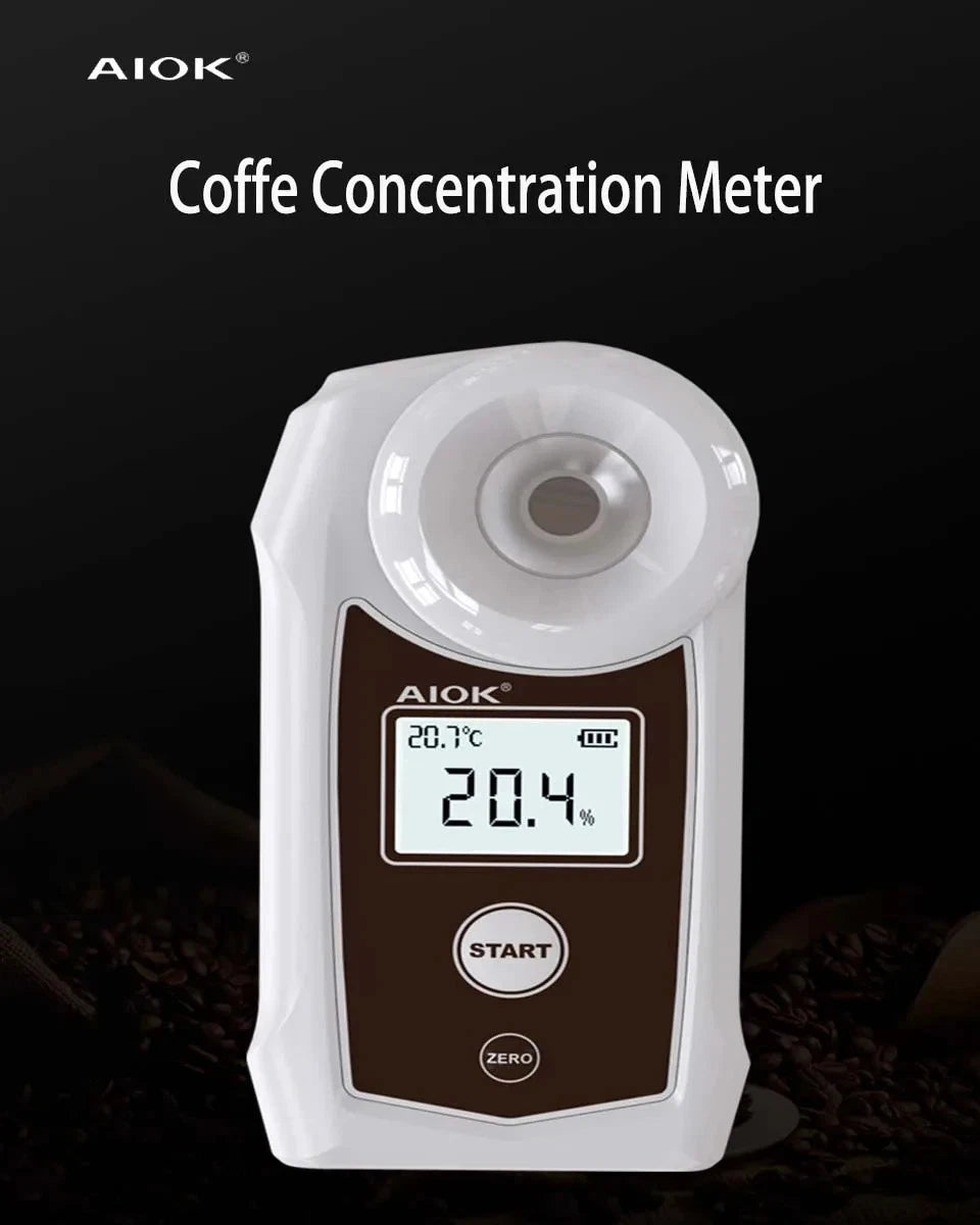 Refractometer Coffee Liquid Concentration 0‑22% Digital High Accuracy Tester Meter AK002K