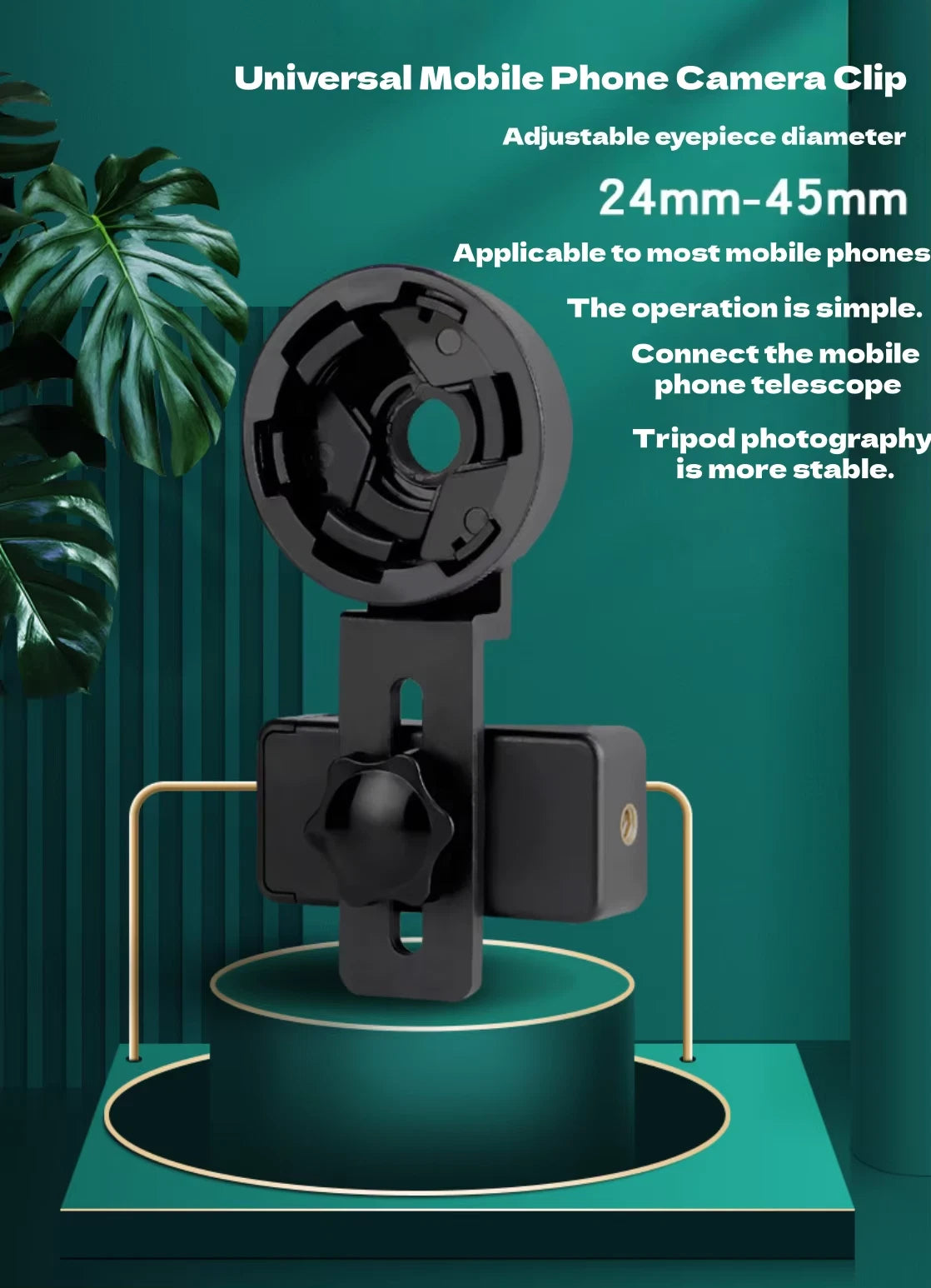 Microscope Telescope Binoculars Phone Adapter Smartphone Scope Mount Holder MCH-02