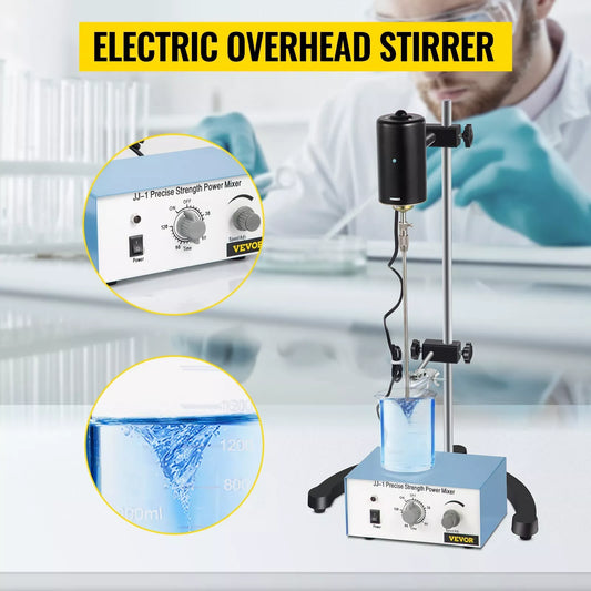 Overhead Stirrer Mixer Electric 20L Variable Speed 100w With Timer