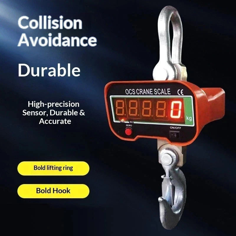 Scale Hanging LCD Digital 5000KG 5T High Precision Portable Crane scale