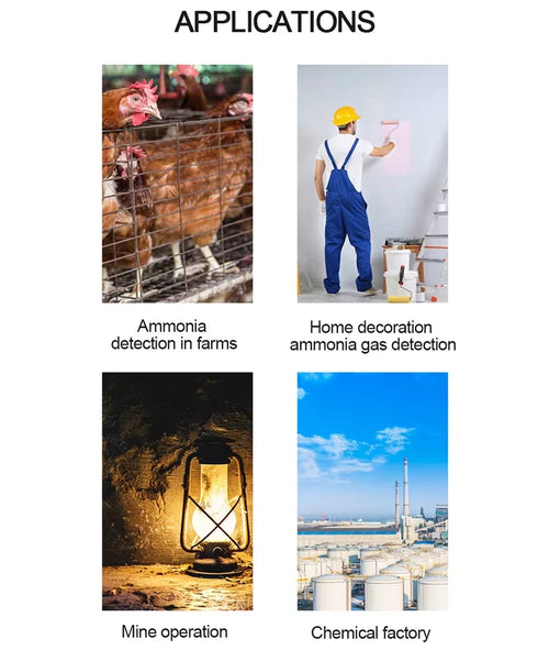 Ammonia Gas Meter Detector Detects Measures Reader Alarm Smart Meter AR8500