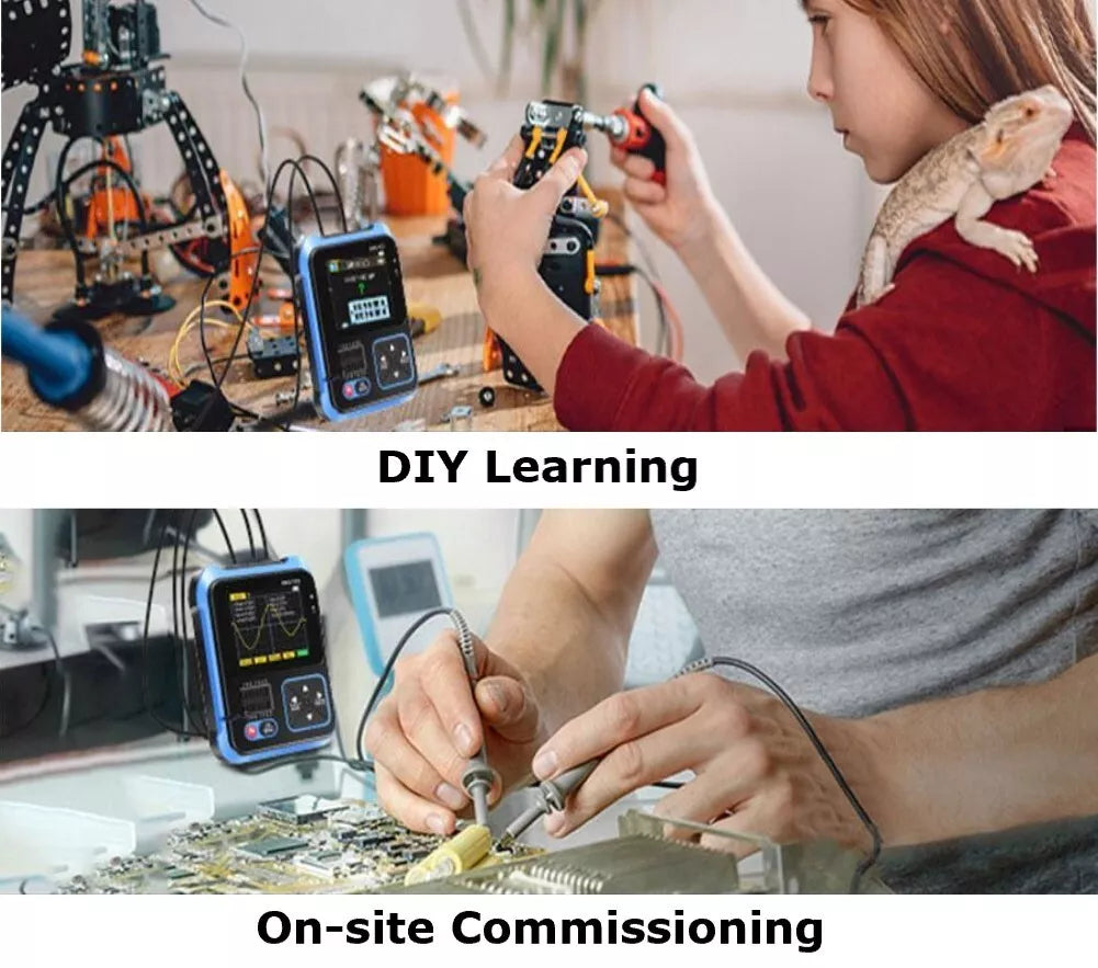 Digital Oscilloscope Transistor Tester 3 in 1 Multi-function Multimeter Diode Voltage LCR Detector
